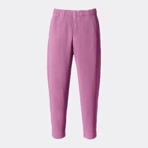 HOMME PLISSÉ ISSEY MIYAKE Color Pleats Trousers in Pink - Size 3